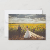 Rustieke Retro Verlovingspartij Bedankkaart (Achterkant)