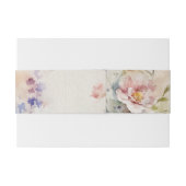 Rustieke Retro Waterverf Wildbloemen Bruiloft Uitnodigingen Wikkel (Achterkant Voorbeeld)