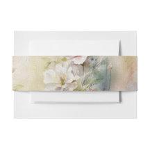 Rustieke Retro Waterverf Wildbloemen Bruiloft