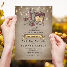 Rustieke  Retro wijngaard Wijnmakerij bruiloft