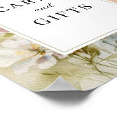 Rustieke Retro Wildbloemen Kaarten & Cadeaubordje Poster (Hoek)