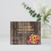 Rustieke Reünie Rustiek Hout Familie Reünie Uitnodiging Briefkaart (Staand voorkant)