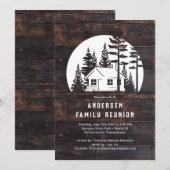 Rustieke Reünie Rustieke Houten Cabine Kaart (Voorkant / Achterkant)