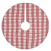Rustieke Reverie Boerderij Red Plaid Kerstboom Rok (Voorkant)