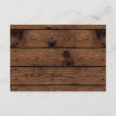 Rustieke richtingen invoegen, bruiloft richting in informatiekaartje (Achterkant)