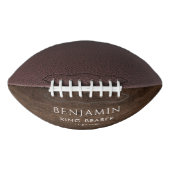 Rustieke Ring Bearer Groomsman Keepsake gepersonal American Football (Voorkant)
