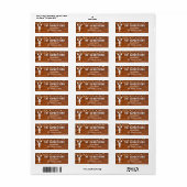 Rustieke rivierkreeft kook graduation feest etiket (Full Sheet)