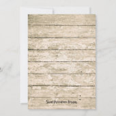 Rustieke rivierkreeft kookuitnodiging kaart (Achterkant)