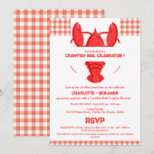 Rustieke rivierkreeftkoken couples shower kaart (Voorkant / Achterkant)