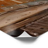 Rustieke Robin en Nest Decoupage Perfect Poster (Hoek)