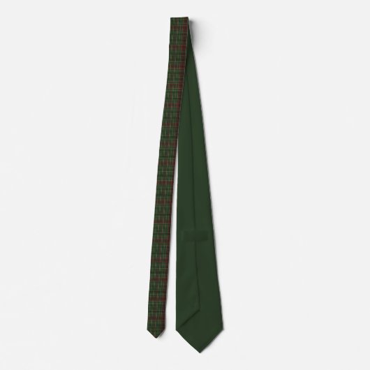 Rustieke, robuuste buiten rood/groen ruit stropdas (Achterkant)
