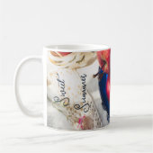 Rustieke rode appels, bloemen en lint koffiemok (Links)