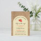 Rustieke rode appels lokaal geteeld Modern Baby sh Briefkaart (Staand voorkant)