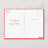 Rustieke rode appels lokaal geteeld Modern Baby sh Briefkaart (Achterkant)