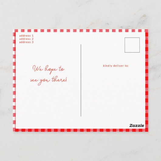 Rustieke rode appels lokaal geteeld Modern Baby sh Briefkaart (Achterkant)