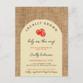 Rustieke rode appels lokaal geteeld Modern Baby sh Briefkaart (Voorkant)