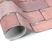 Rustieke rode baksteen vloer textuur patroon cadea cadeaupapier (Rol Hoek)