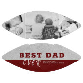 Rustieke rode beste vader`s dag 3 fotocollage american football (Panelen)