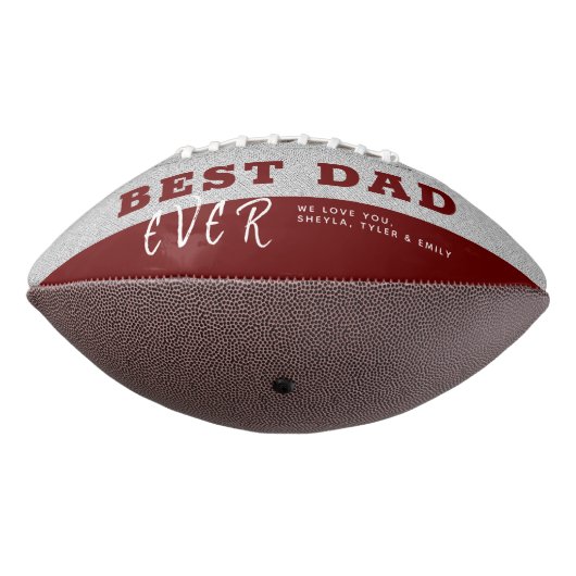 Rustieke rode beste vader`s dag 3 fotocollage american football (Gedraaid 270)