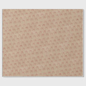 Rustieke rode boog Kraft patroon vakantie Cadeaupapier (Vlak)