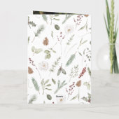 Rustieke Rode Bow Hand Geletterde Winter Trouwfoto Kaart (Achterkant)