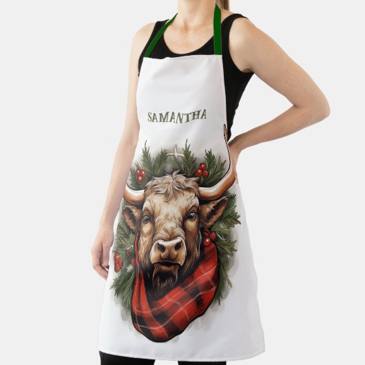 Rustieke rode buffel geruite boerderij schort (Insitu)