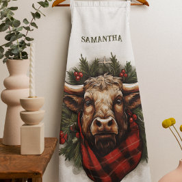 Rustieke rode buffel geruite boerderij schort