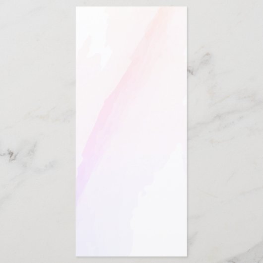 Rustieke rode elegante bloemen menu (Achterkant)