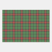 Rustieke rode en groene gespeelde patronen inpakpapier vel (Voorkant 3)