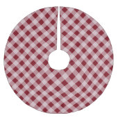 Rustieke rode Gingham Country kerstboom rok (Voorkant)