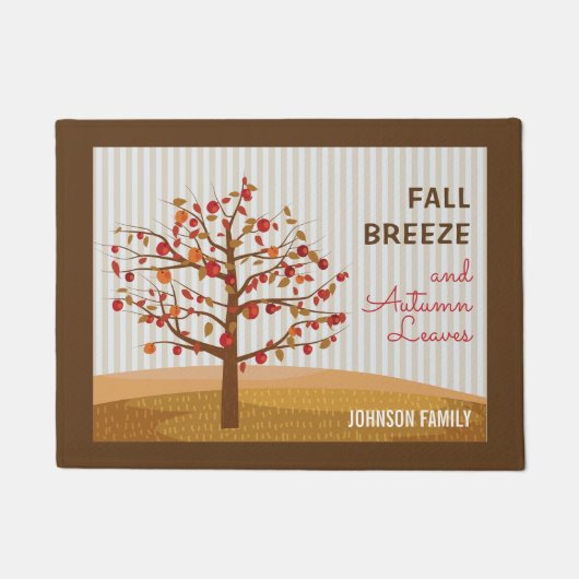 Rustieke rode gouden appelboom Herfst Deurmat (Voorkant)