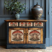 Rustieke Rode Paddestoel Folk Art Decoupage Crafti Tissuepapier