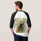 Rustieke Rode Panda Charme T-shirt (Achterkant volledig)