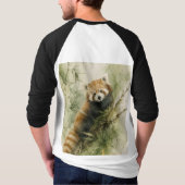 Rustieke Rode Panda Charme T-shirt (Achterkant)