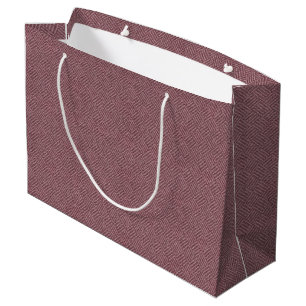 Rustieke rode parketpatroon grote geschenkzak groot cadeauzakje