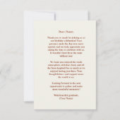 Rustieke Rode Schuur Boerderij Verjaardag Tractor  Bedankkaart (Achterkant)