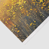 Rustieke rode schuur geel bloemen schilderij decou tissuepapier (Detail)