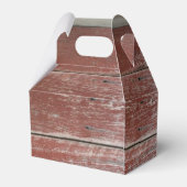 Rustieke rode schuur hout gepersonaliseerde gunst  bedankdoosjes (Achterkant)