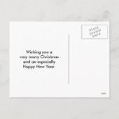 Rustieke Rode Schuur Sneeuw Kerstvakantie Feestdagenkaart (Achterkant)