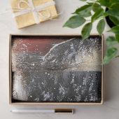 Rustieke Rode Schuur Winter Schilderachtig Art Dec Tissuepapier (Geschenk)