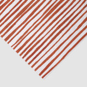 Rustieke rode strepen Kerstmis Tissuepapier (Detail)