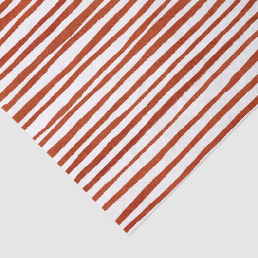 Rustieke rode strepen Kerstmis Tissuepapier (Detail)