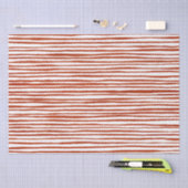 Rustieke rode strepen Kerstmis Tissuepapier (Craft)