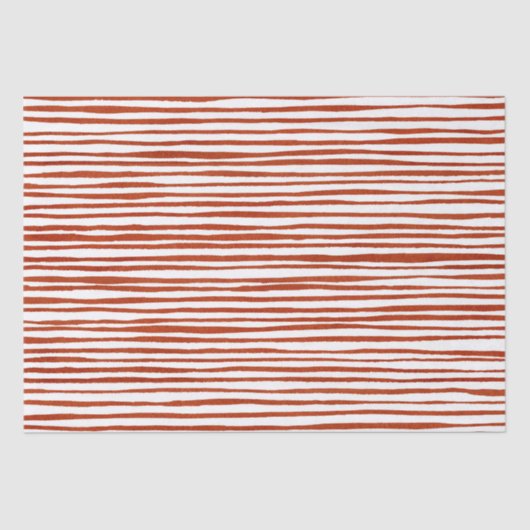 Rustieke rode strepen Kerstmis Tissuepapier (Voorkant)