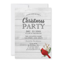 Rustieke rode vogel Holly Wood Vakantie Party