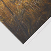 Rustieke rode vrachtwagen met pompoenen en zonnebl tissuepapier (Detail)