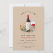 Rustieke rode wijntuin | Enige leeftijd Volwassen  Kaart (Voorkant)