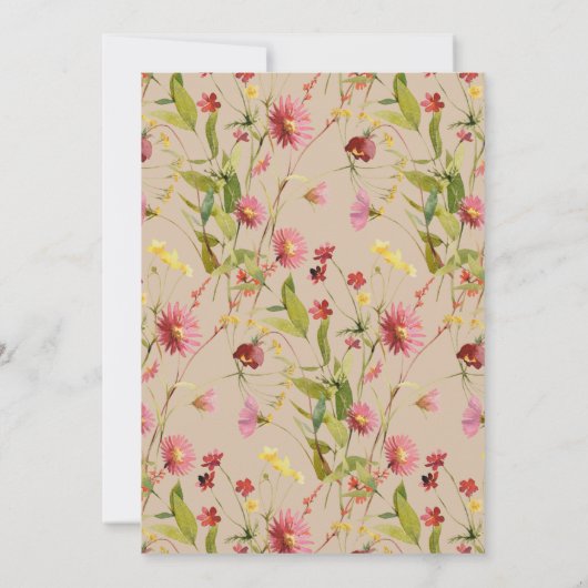 Rustieke rode wijntuin | Enige leeftijd Volwassen Kaart (Achterkant)