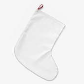 Rustieke rode & witte gast kerst kous grote kerstsok (Voorkant (Hangend))