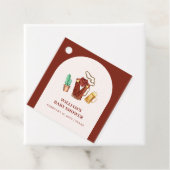 Rustieke Rodeo Cowboy Cactus Bierboog Baby shower Bedankjes Labels (In situ)